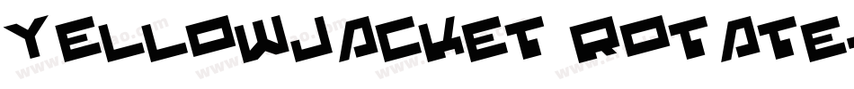 Yellowjacket Rotate字体转换